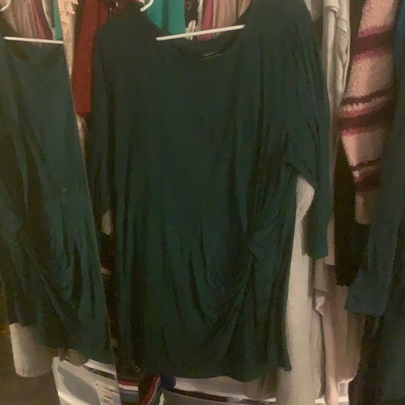 TORRID GREEN LONG SLEEVE SHIRT 3X - Picture 2 of 6